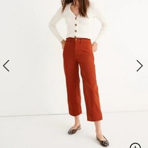 Madewell Slim Emmett Wide Leg Crop